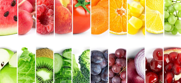 collage of different fruit